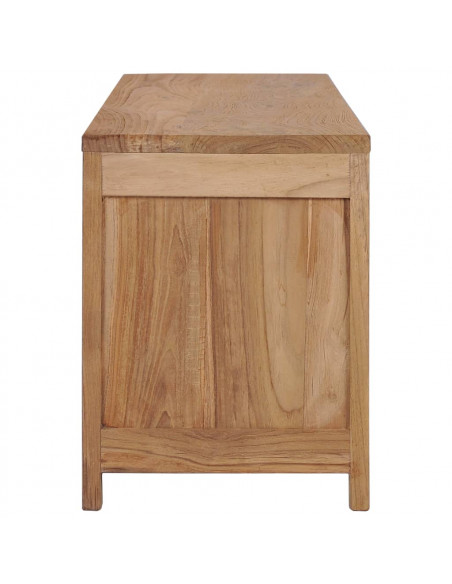 Mobile Porta TV 115x30x40 cm in Legno Massello di Teak