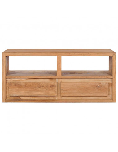 Mobile Porta TV 90x30x40 cm in Legno Massello di Teak
