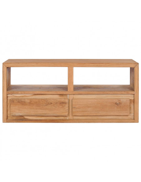 Mobile Porta TV 90x30x40 cm in Legno Massello di Teak