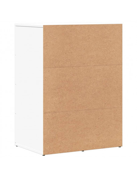 Credenza Bianca 59x39x80 cm in Legno Multistrato