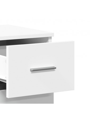 Credenza Bianca 59x39x80 cm in Legno Multistrato