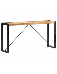 Tavolo Consolle 150x35x76 cm in Legno Massello di Mango 2