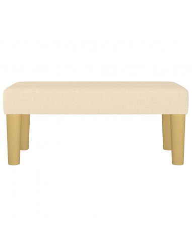Panca Crema 70x30x30 cm in Tessuto