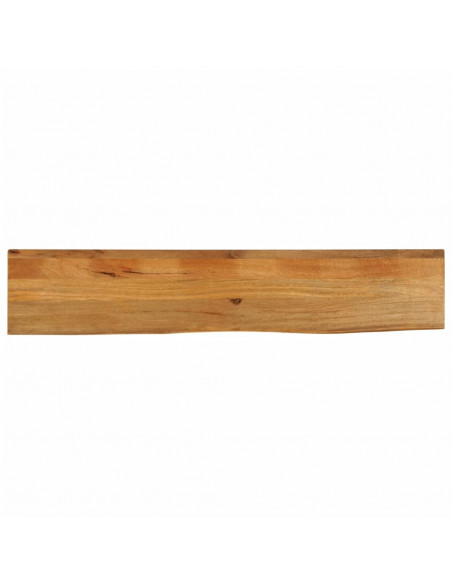 Piano Tavolo Bordi Vivi 180x20x2,5 cm Legno Massello di Mango