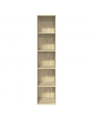 Libreria Rovere Sonoma 40x30x189 cm in Legno Multistrato