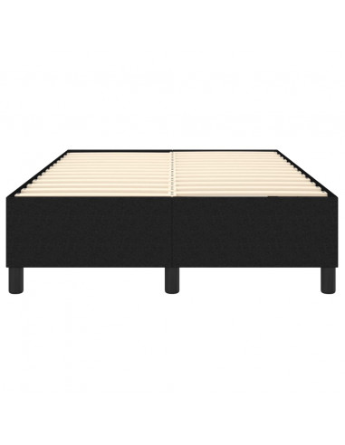 Giroletto a Molle Nero 120x200 cm in Tessuto