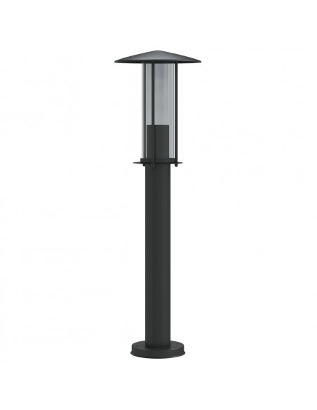 Lampada da Terra per Esterni Nera 60 cm in Acciaio Inox