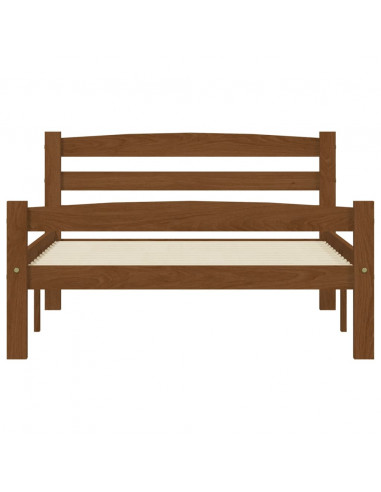 Giroletto Marrone Miele in Legno Massello di Pino 90x200 cm