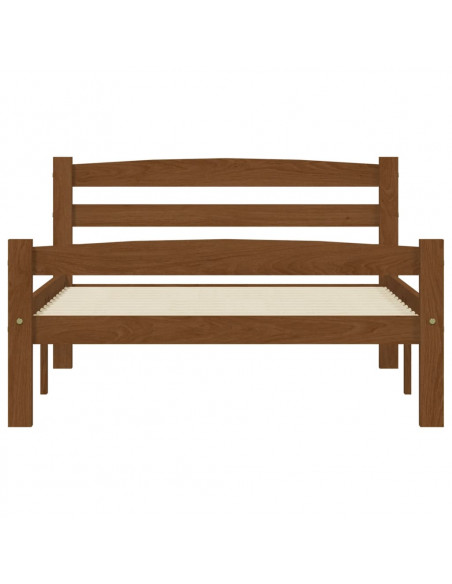 Giroletto Marrone Miele in Legno Massello di Pino 90x200 cm