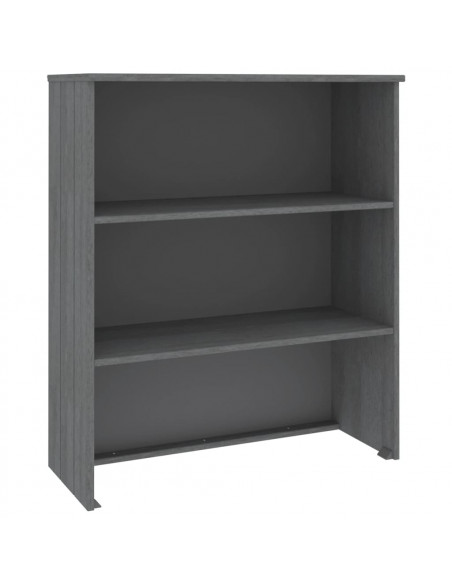 Piano Credenza HAMAR Grigio Scuro 85x35x100 cm Legno di Pino