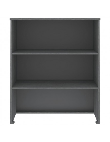 Piano Credenza HAMAR Grigio Scuro 85x35x100 cm Legno di Pino