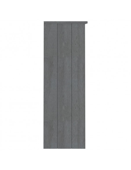 Piano Credenza HAMAR Grigio Scuro 85x35x100 cm Legno di Pino