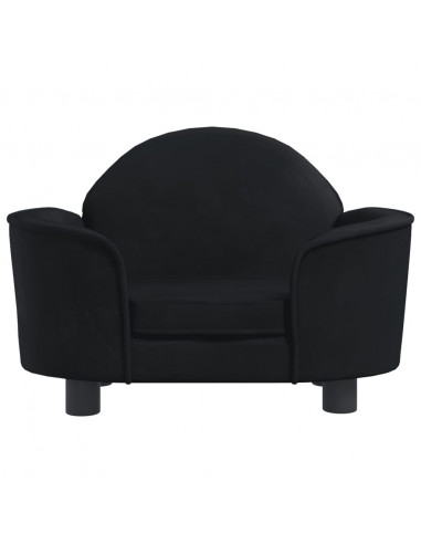 Lettino per Cani Nero 66x40x45 cm in Velluto