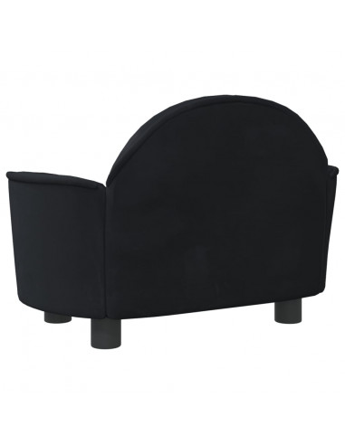 Lettino per Cani Nero 66x40x45 cm in Velluto