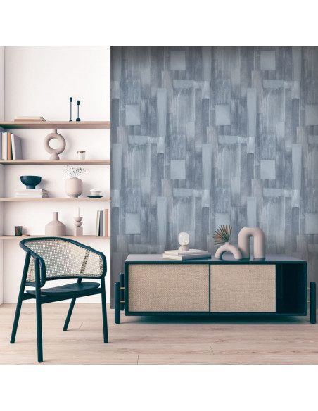DUTCH WALLCOVERINGS Carta da Parati Wood in Grigio