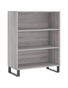 Credenza Grigio Sonoma 69,5x34x180 cm in Legno Multistrato 2