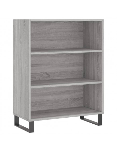 Credenza Grigio Sonoma 69,5x34x180 cm in Legno Multistrato
