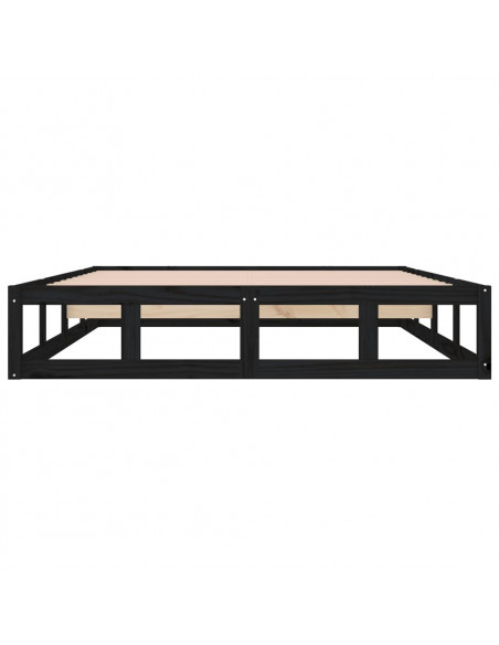 Giroletto Nero 120x190 cm Small Double in legno Massello