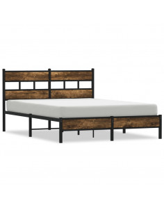 Giroletto senza Materasso con Testiera Rovere Sonoma 150x200 cm 2