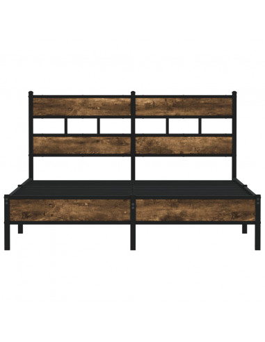 Giroletto senza Materasso con Testiera Rovere Sonoma 150x200 cm