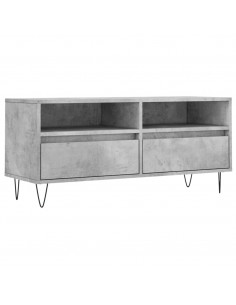 Mobile per TV Grigio Cemento 100x34,5x44,5 cm Legno Multistrato 2