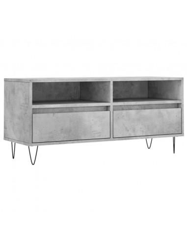 Mobile per TV Grigio Cemento 100x34,5x44,5 cm Legno Multistrato