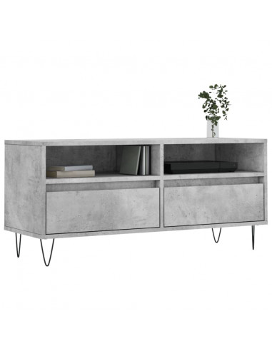 Mobile per TV Grigio Cemento 100x34,5x44,5 cm Legno Multistrato