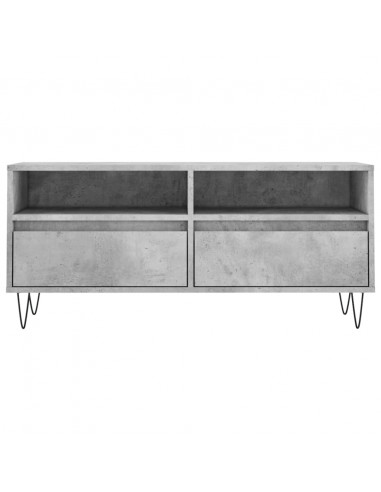 Mobile per TV Grigio Cemento 100x34,5x44,5 cm Legno Multistrato