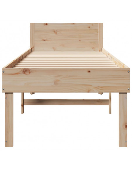 Letto senza Materasso 75x190 cm in Legno Massello Pino
