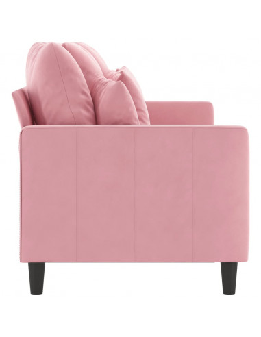 Divano a 3 Posti rosa 180 cm in Velluto