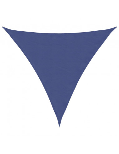 Parasole a Vela Oxford Triangolare 4x4x4 m Blu