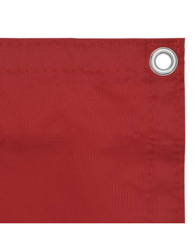 Paravento da Balcone Rosso 75x400 cm in Tessuto Oxford
