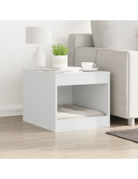 Recinto Lettiera Gatti Bianco 47x59x42 cm in Truciolato