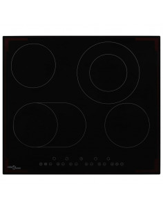 Piano Cottura in Ceramica con 4 Zone e Controlli Touch 6600 W 2