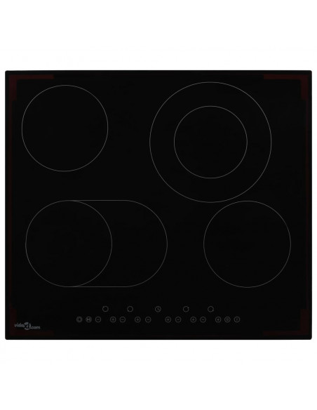 Piano Cottura in Ceramica con 4 Zone e Controlli Touch 6600 W