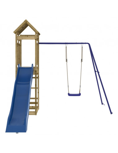 Set da Gioco da Esterno in Legno di Pino Impregnato