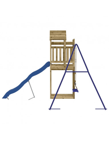 Set da Gioco da Esterno in Legno di Pino Impregnato