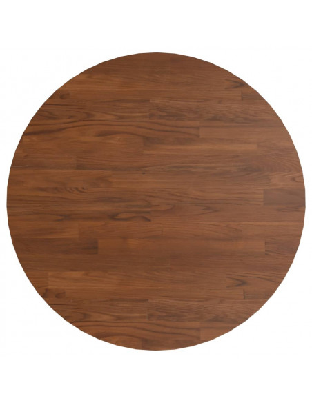 Tavolino da Bar Marrone Scuro Ø60x89,5 cm Legno Massello Rovere