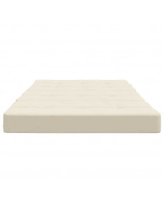 Cuscini per Sedia a Sdraio 2 pz Crema in Tessuto Oxford 2