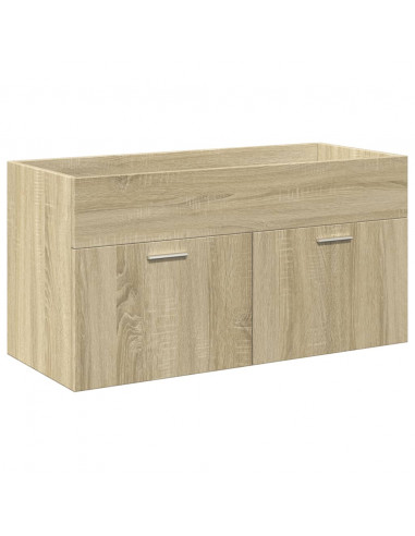 Mobile da Bagno con Lavabo Integrato Rovere Sonoma