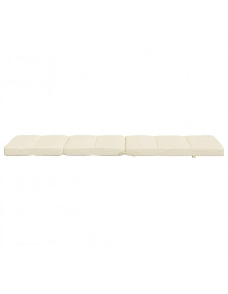 Cuscini per Sedia a Sdraio 2 pz Crema in Tessuto Oxford