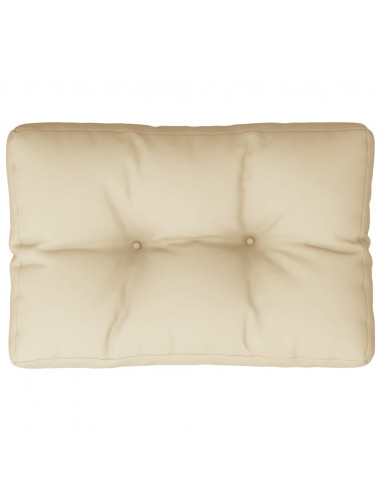 Cuscino per Pallet Beige 60x40x12 cm in Tessuto