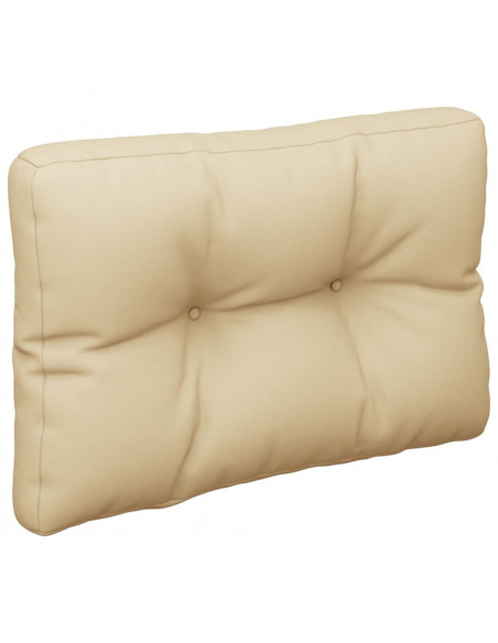 Cuscino per Pallet Beige 60x40x12 cm in Tessuto