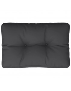 Cuscino per Pallet Nero 60x40x12 cm in Tessuto 2