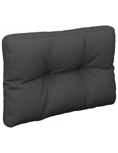Cuscino per Pallet Nero 60x40x12 cm in Tessuto