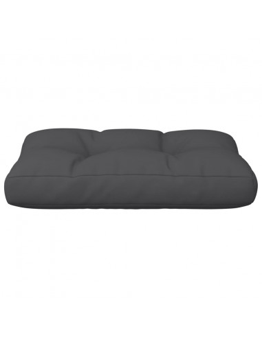 Cuscino per Pallet Nero 60x40x12 cm in Tessuto