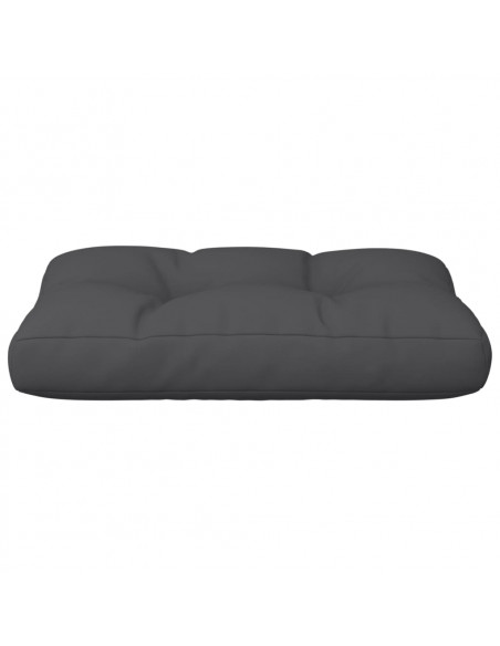 Cuscino per Pallet Nero 60x40x12 cm in Tessuto