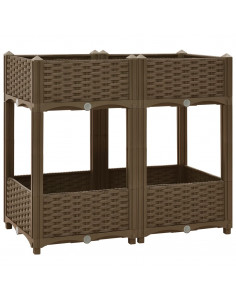 Fioriera Rialzata 80x40x71 cm in Polipropilene 2