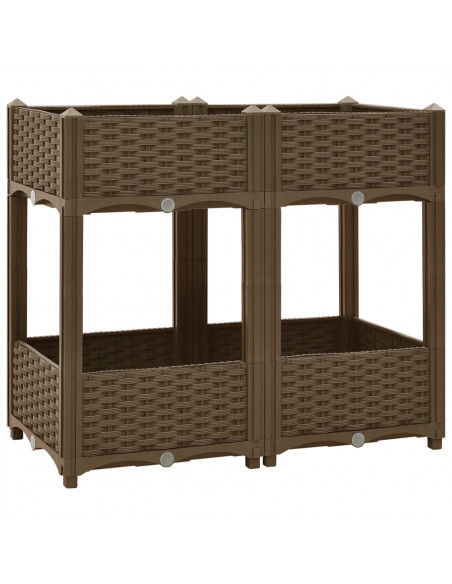 Fioriera Rialzata 80x40x71 cm in Polipropilene