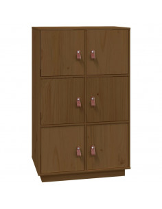 Credenza Miele 67x40x108,5 cm in Legno Massello di Pino 2